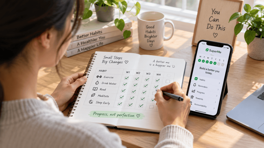 Person tracking daily habits